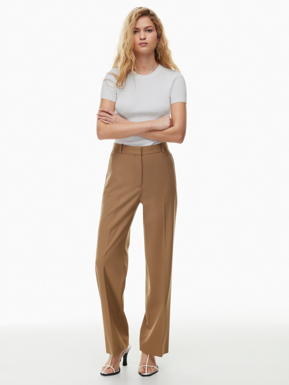 Aritzia Babaton Camel Agency Pant